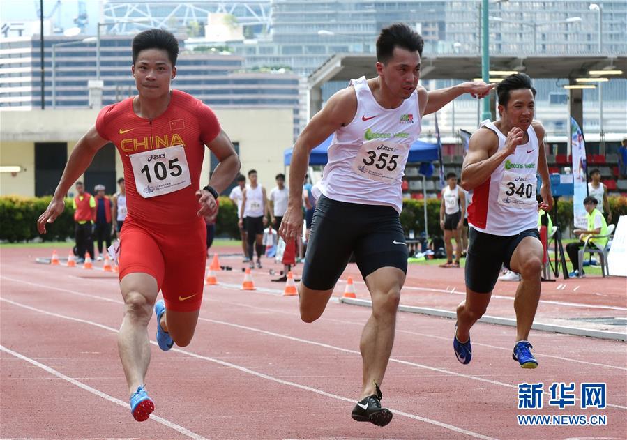 （體育）（1）田徑——香港田徑錦標賽：蘇炳添百米奪冠